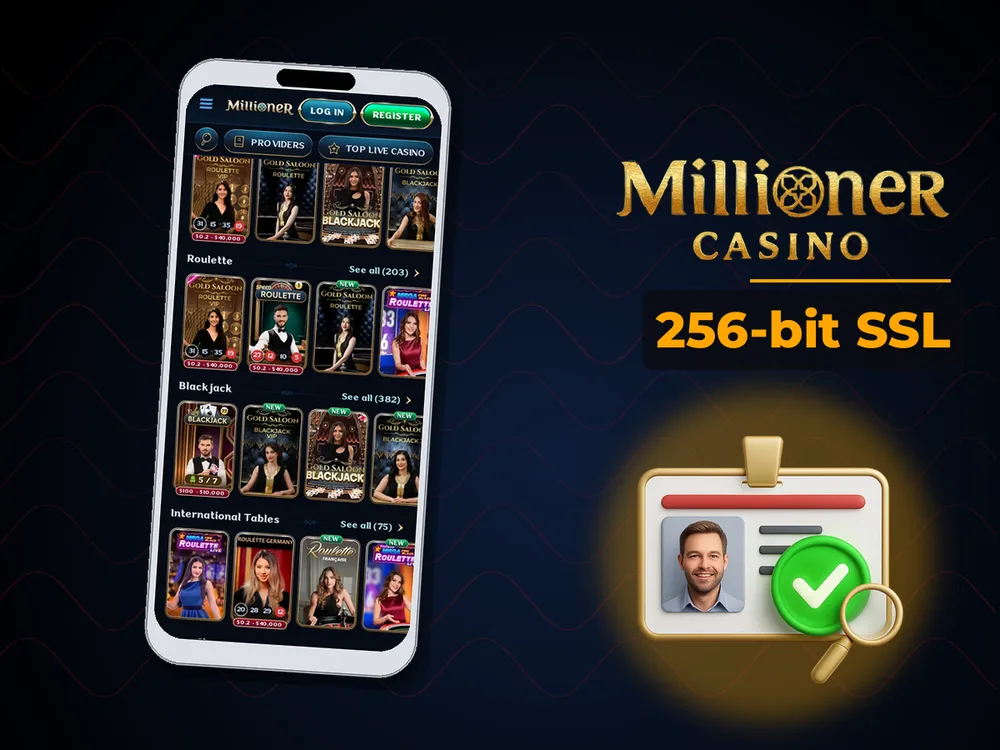 Millioner - 256-bit SSL